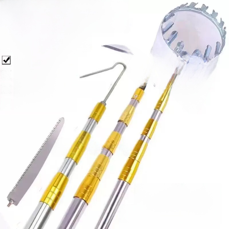 Fishing Equipment Carp - Stainless Steel Extendable Pole Long Scythe