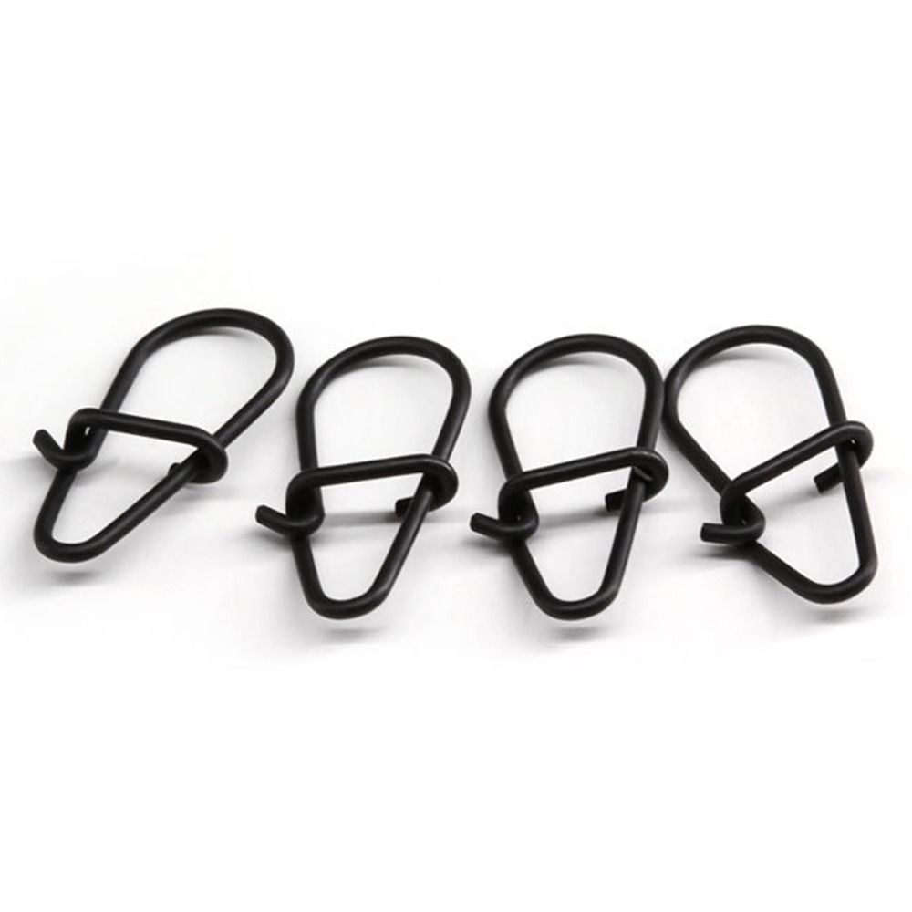 100Pcs/lot Matte black Snap Fi - огляд і ціна Fishing Equipment Cheap