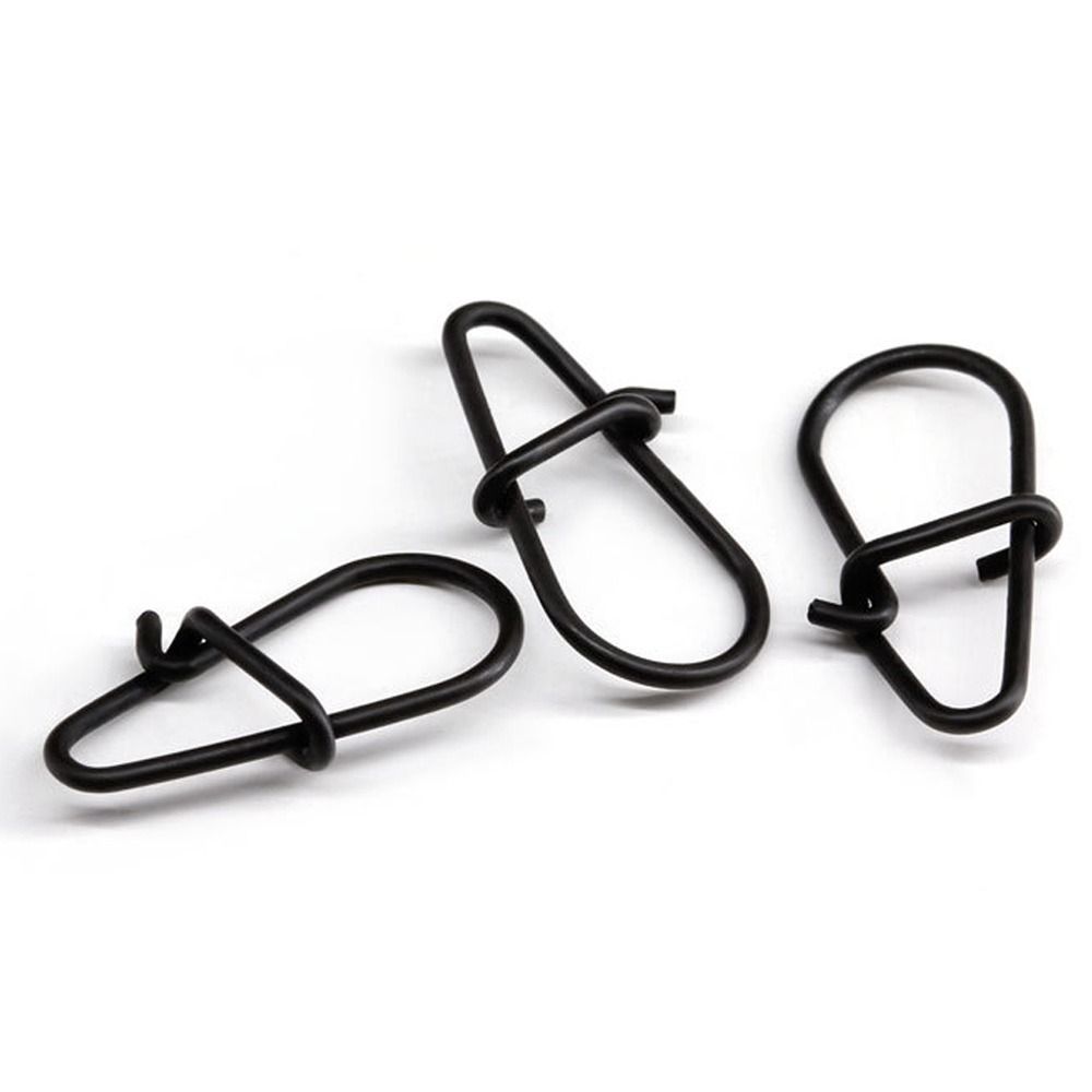 100Pcs/lot Matte black Snap Fi - огляд і ціна Fishing Equipment Cheap