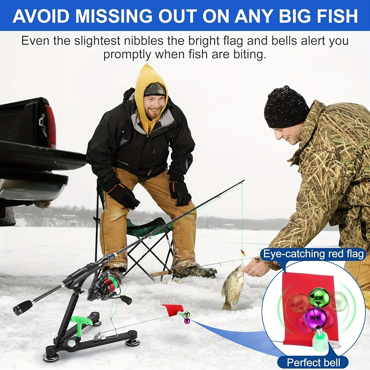 1set Ice Fishing Rod Holder -  - огляд і ціна Ice Fishing Tip Up
