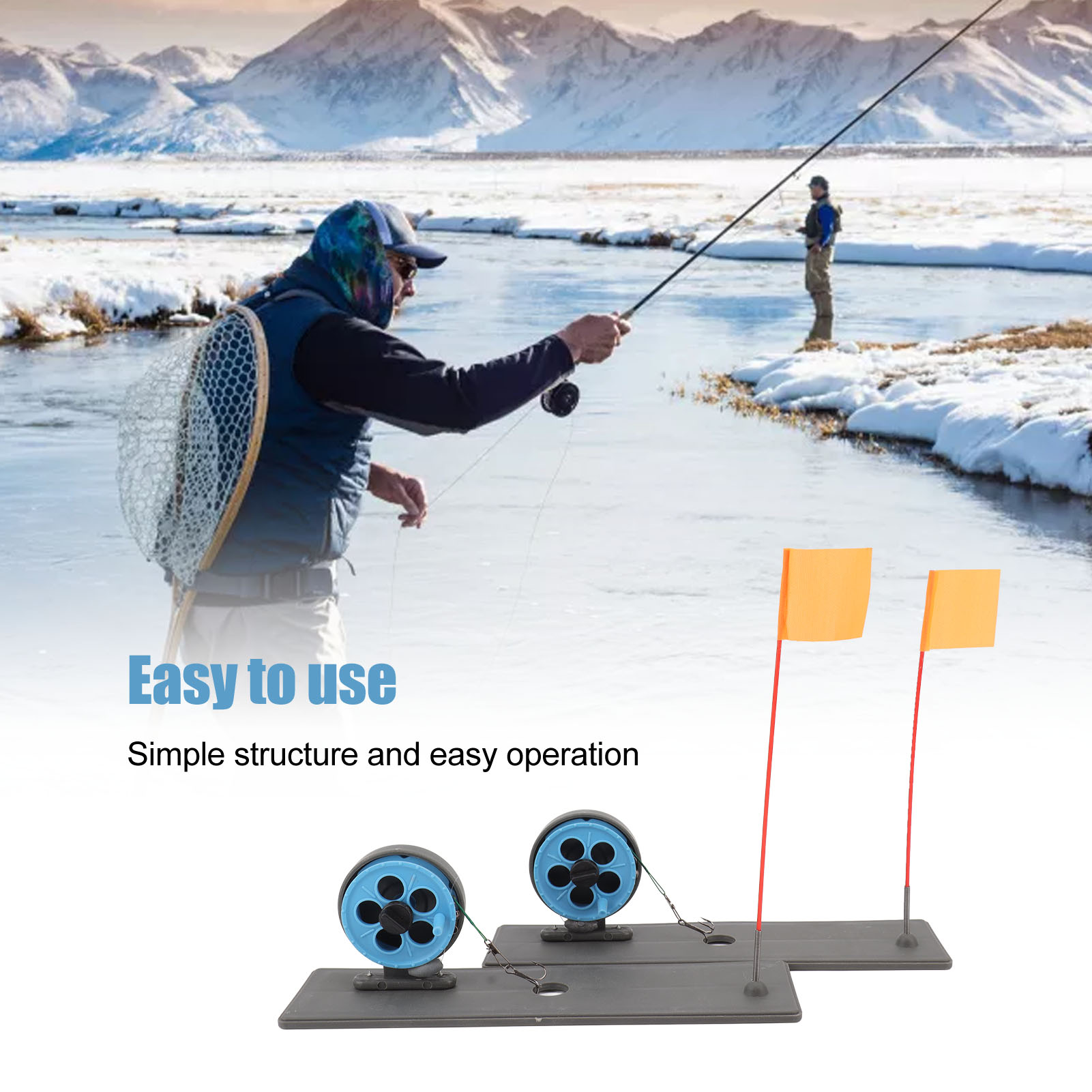 2pcs Ice Fishing Flag Marker R - огляд і ціна Ice Fishing Tip Up